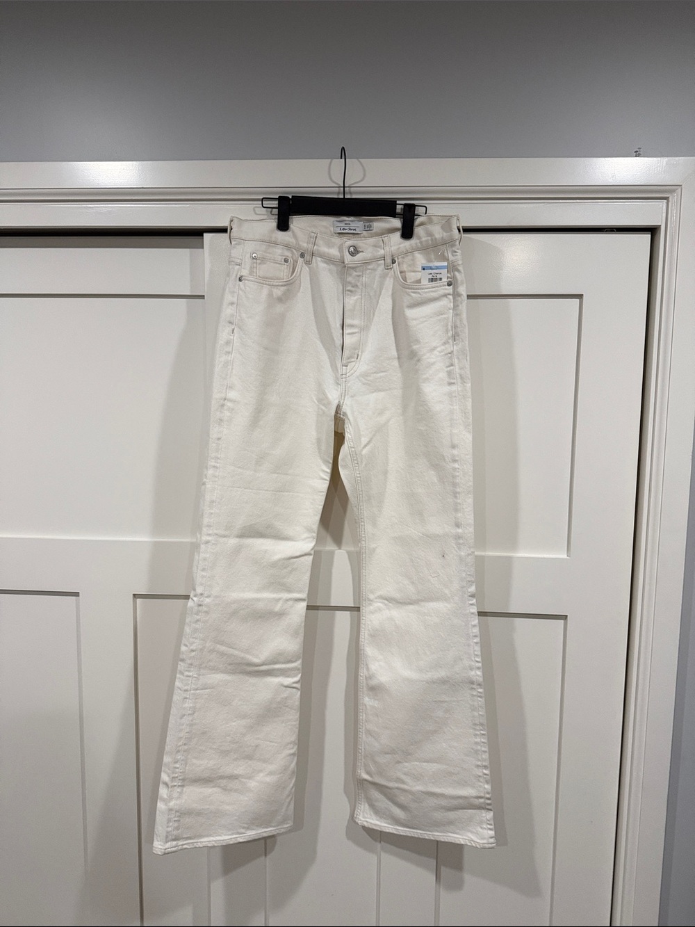 & Other Stories Cream Flare Denim Jeans - Men's